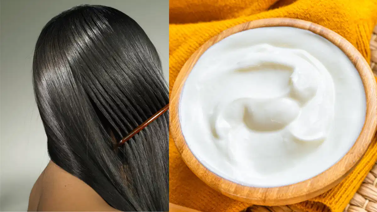 is your hair dry and damaged curd and lemon hair mask is the perfect natural solution to restore your hair health and shine1