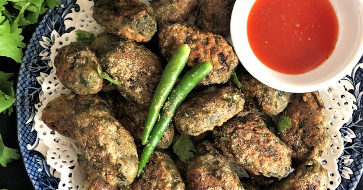 make coriander chilli spinach fritters easily at home1