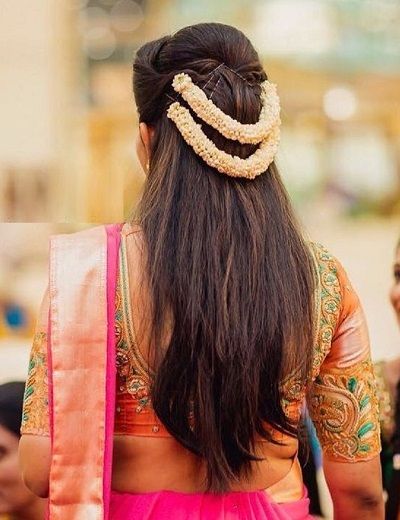 make different hairstyles with gajra with ethnic outfits you will look beautiful134