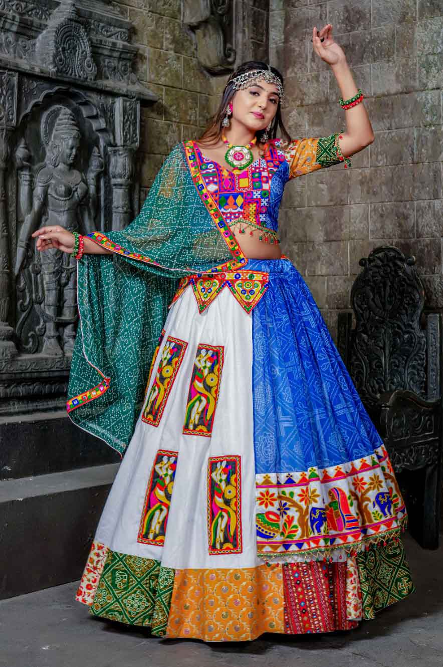 multicolour lehenga designs for dandiya night article 32