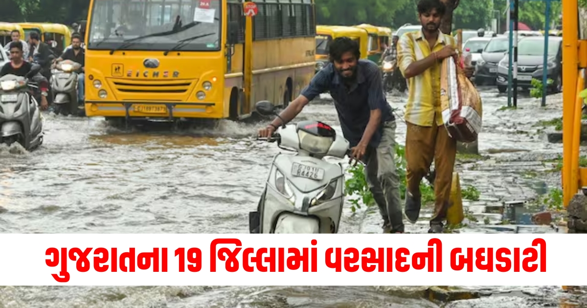 Gujarat News, Rainfall, 19 Districts, Heavy Rain, Over 100% Rainfall,