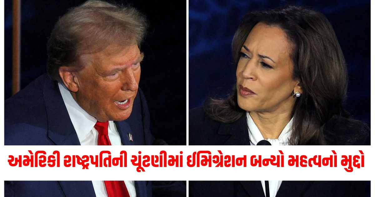 america us elections immigration has become an important issue in the presidential elections trump and kamala harris targeted each other fiercely