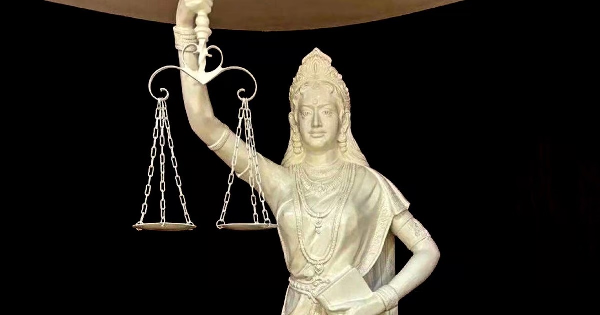 controversy over statue of goddess of justice in supreme court bar association raised big questions2