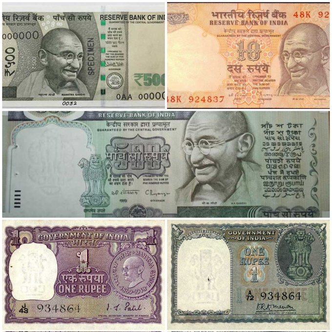 gandhi jayanti special mahatma gandhi photo on indian currency history rupees evolution notes significance