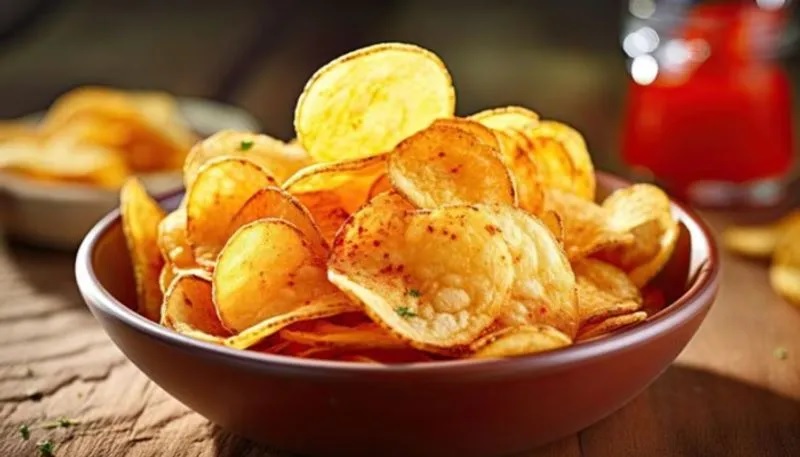 how to make oil free potato chips1