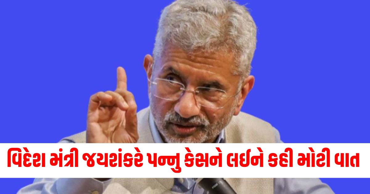 there are many reasons behind the nijjar massacre foreign minister jaishankar also said a big thing regarding the pannu case35