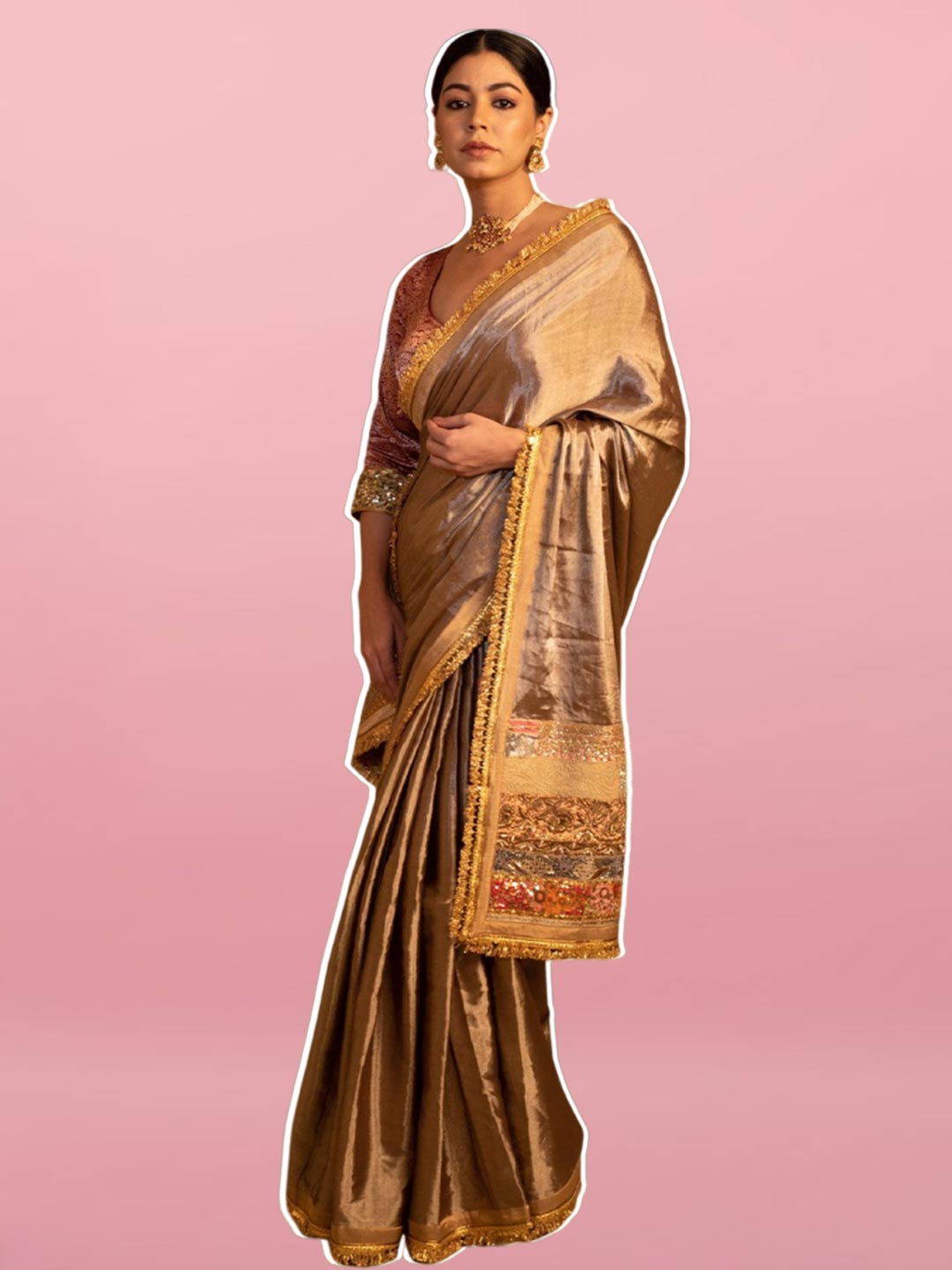 chanderi saree new designs for gorgeous look on wedding article swerwe