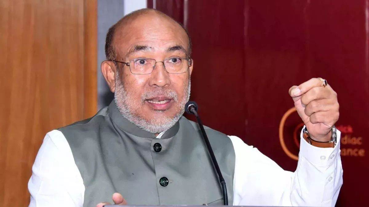 continued tension and unrest in manipur chief minister n biren singh says we support the agitation against the killing345