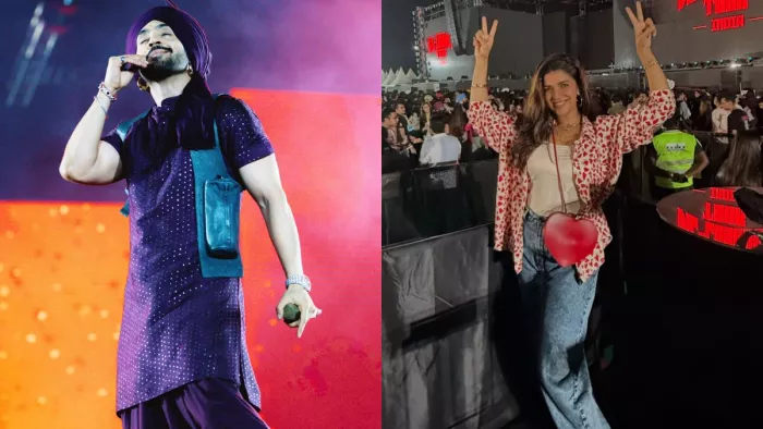 diljit dosanjh ask nimrat kaur if she was present on stage says tusi aeye si stage par kyu nhi aaye during concertwefrwe