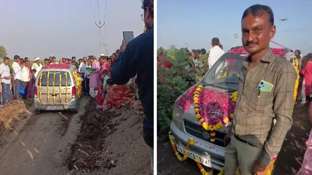 gujarat funeral of 12 year old car in amreli in an unusual incident 4 lakh rupees spend to built tomb w345