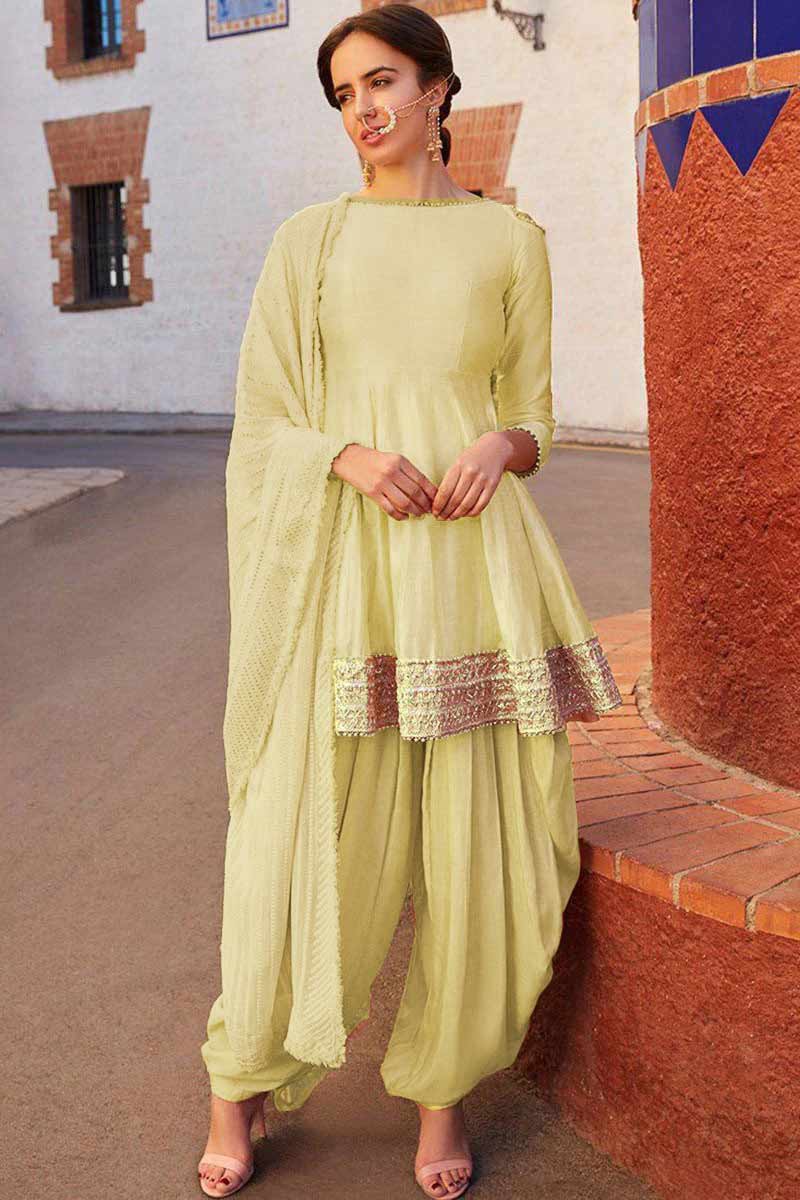 guru nanak jayanti 2024 frock style salwar suit designs to look best article 34