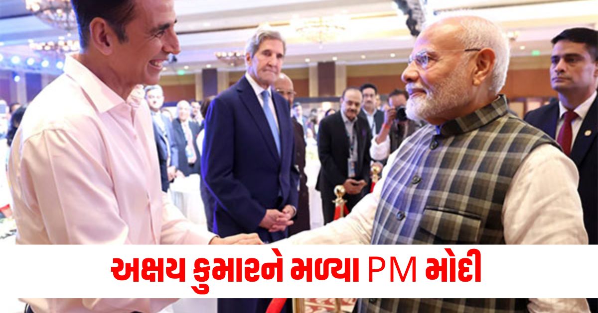 kaise ho bhai asks pm modi as he meets akshay kumar at media summit in delhiwqe