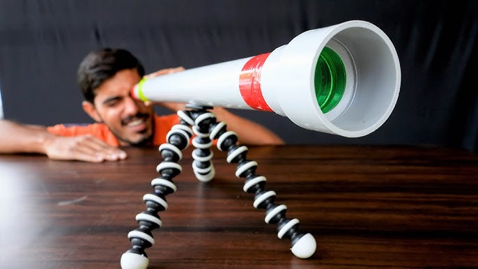 mumbai young man makes telescope from plastic pvc pipes saswef