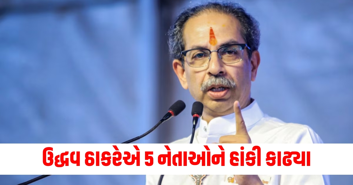 uddhav thackeray expels five party official before voting in maharashtra chunav