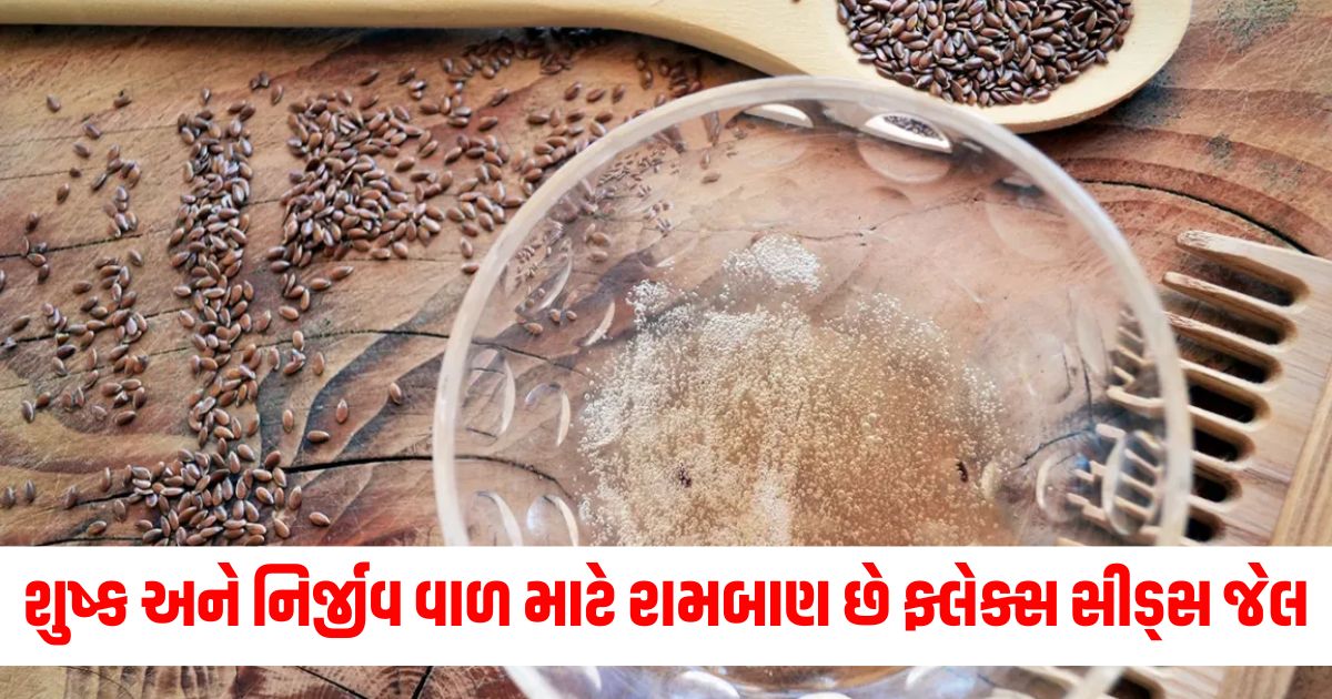 શુષ્ક અને નિર્જીવ વાળ માટે રામબાણ છે ફ્લેક્સ સીડ્સ જેલr