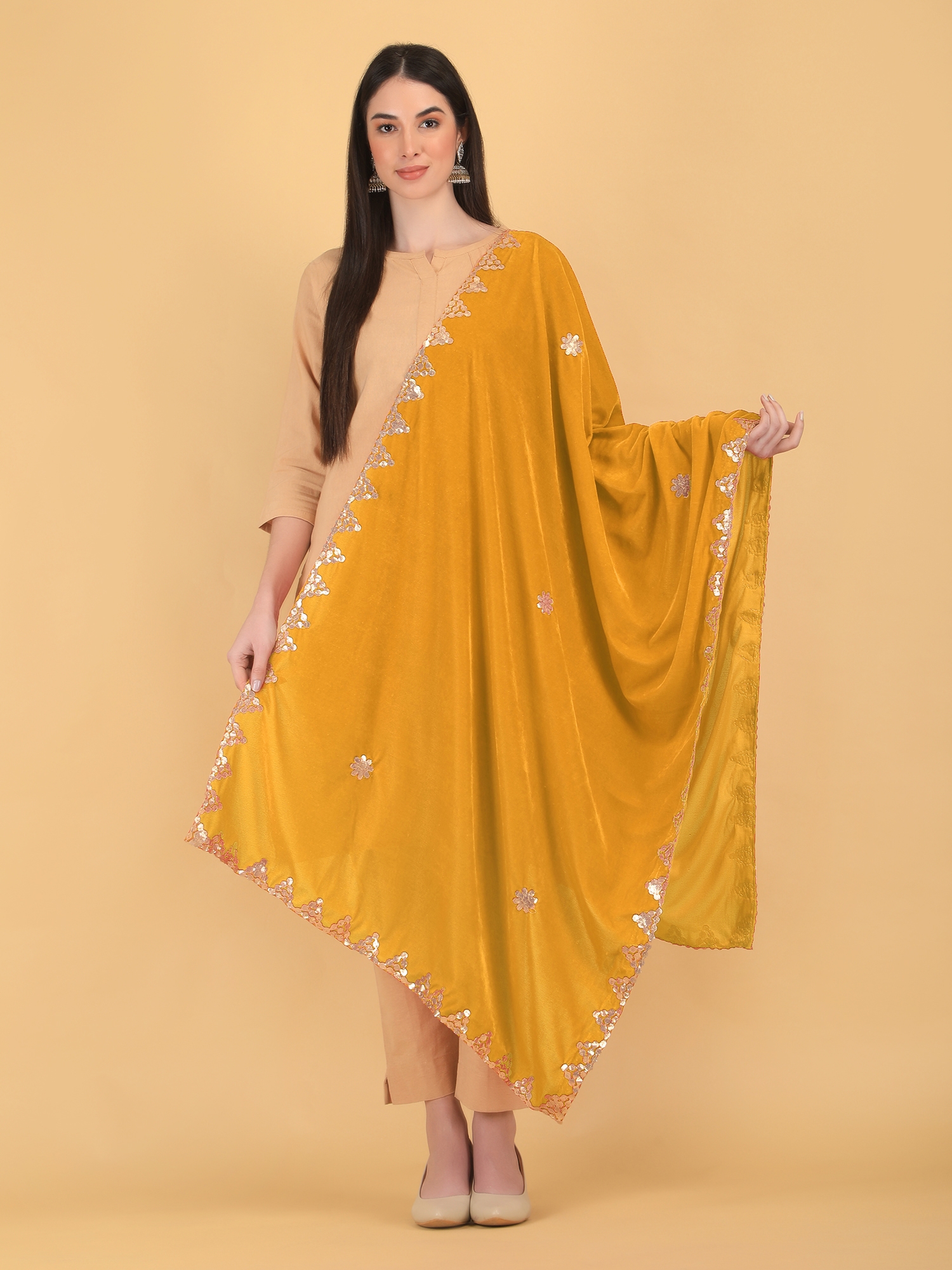 dupatta designs to style with woolen kurtis articlewer