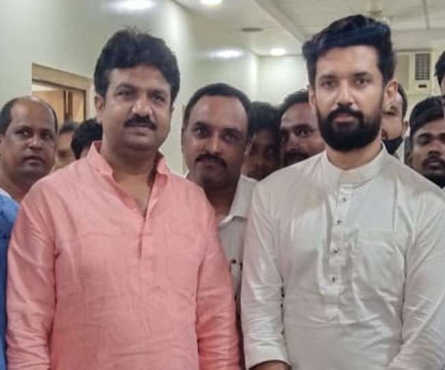 ed raids in ljpr leader ex mlc hulaas pandey premises patna bengaluru chirag paswan2