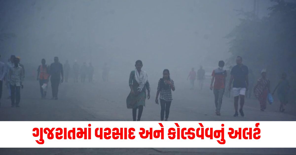 gujarat me aaj ka mausam winter forcast weather update imd issue rain alert and coldwavewer