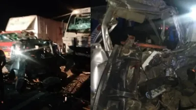 rajasthan road accident two cars collided in sardarshahar of churu 5 people died ERW