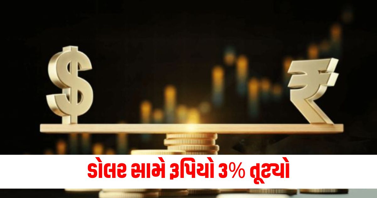 share market gave profit for the ninth consecutive year rupee fell 3 percent against the dollarાૈી 1