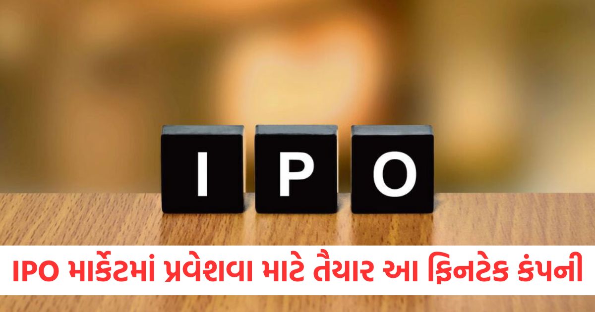 IPO માર્કેટમાં પ્રવેશવા માટે તૈયાર આ ફિનટેક કંપનીwqer