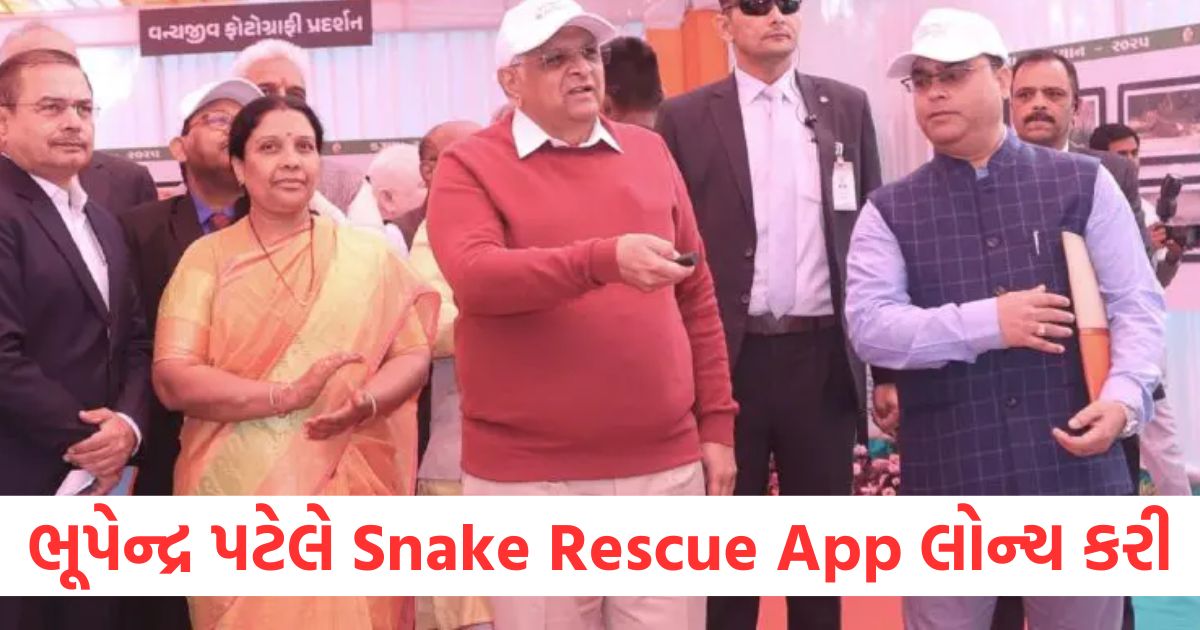 chief minister bhupendra patel launched snake rescue app know how it will work