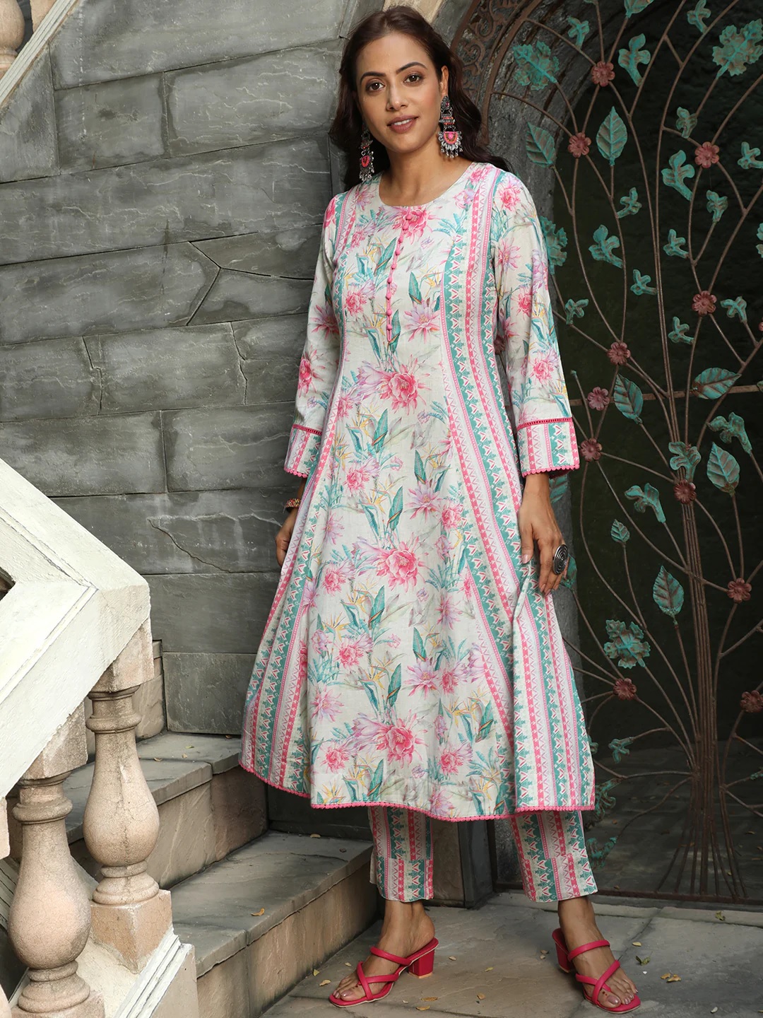 full sleeves kurti with jeans for new look1 1