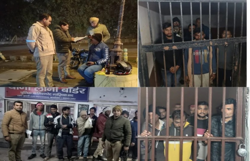 ghaziabad police ran 2 hour long campaign against drunk people 483 people were fined2