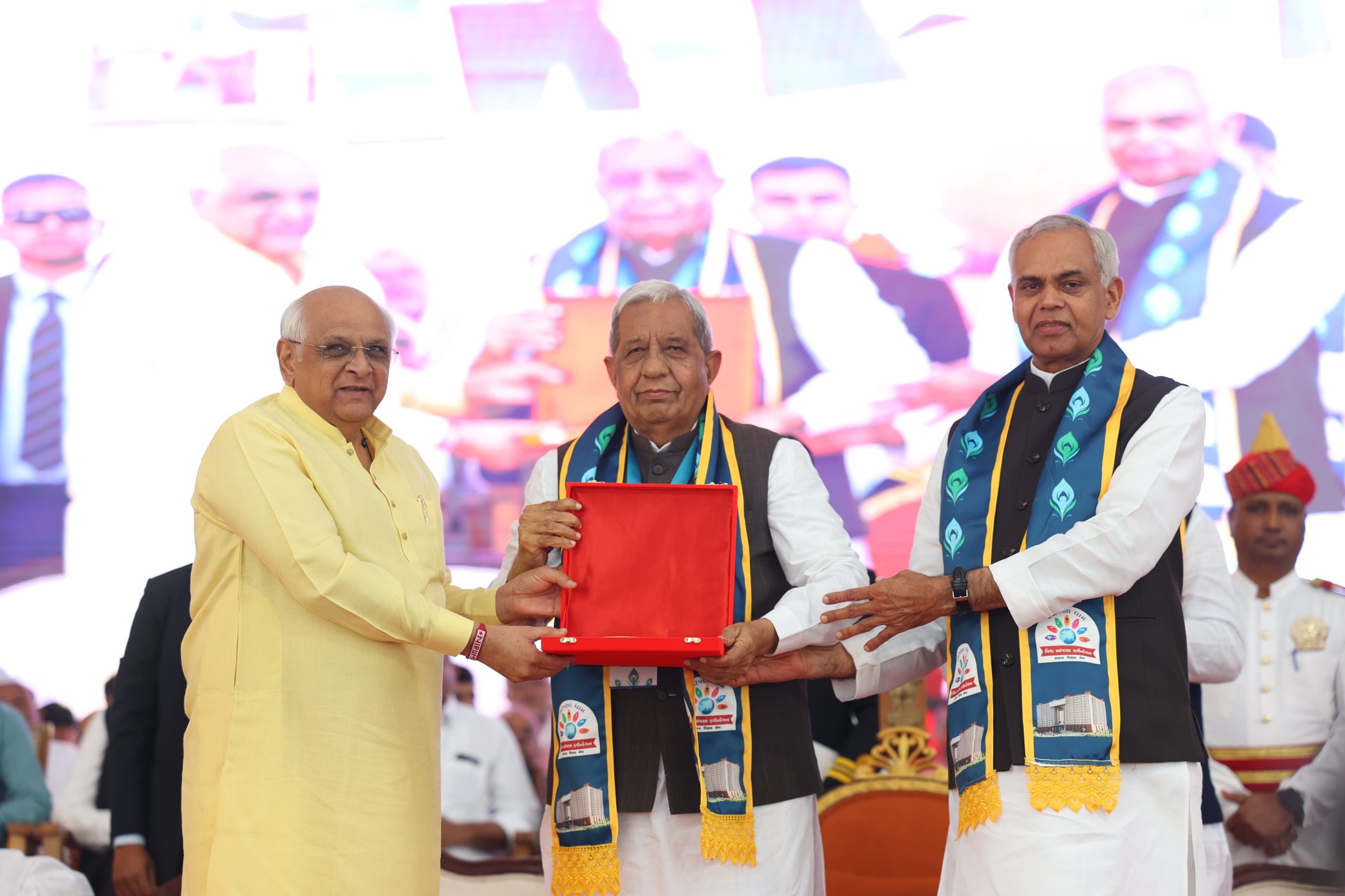 gujarat world class anjana dham to be built in gandhinagar with 300 crore cm bhupendra patel laid foundation stoneewr