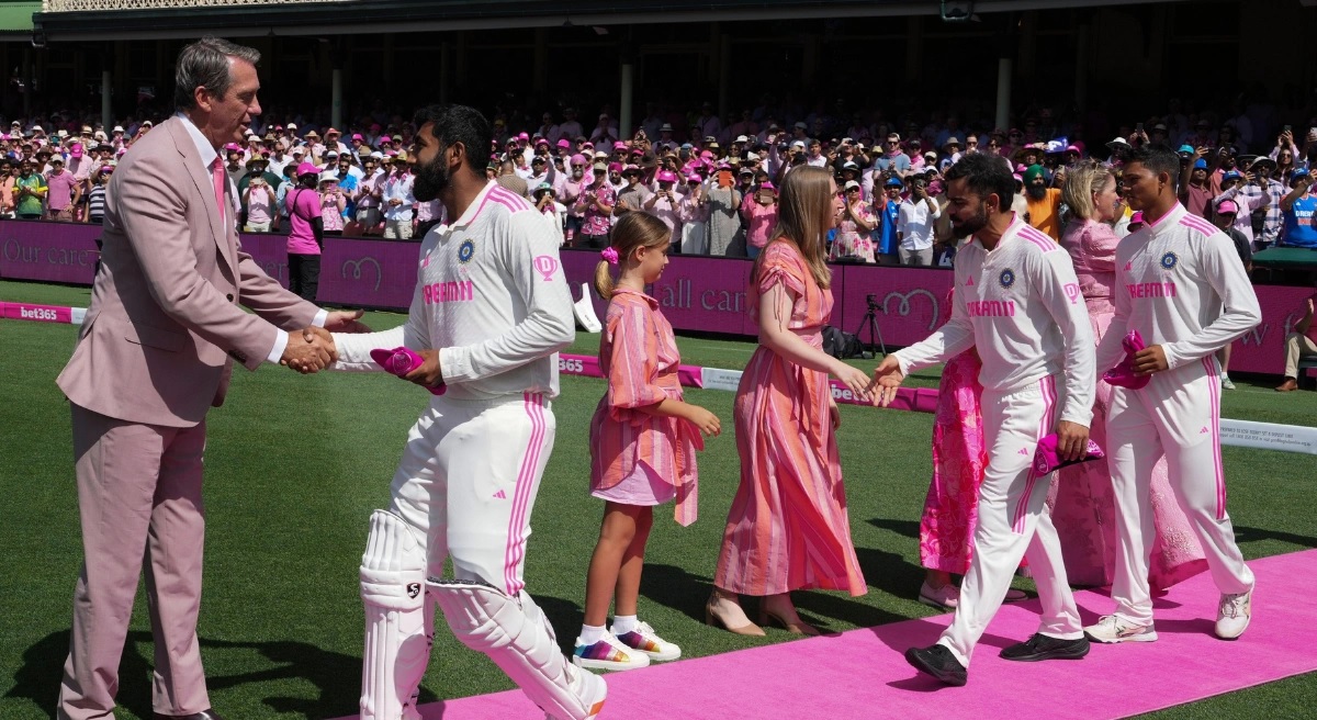 india vs australia why indian team wearing pink jersey in sydney test ind vs aus2