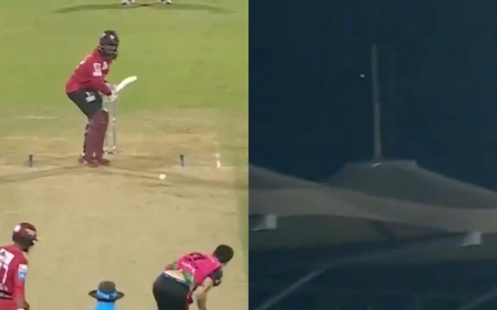 kyle mayers hits 7 sixes scores 61 runs off just 29 balls after being out on no ball rangpur rider vs fortune barishal1