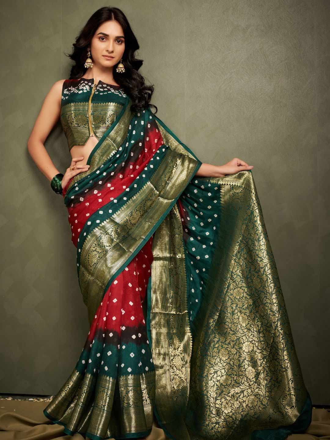 makar sankranti 2025 printed saree designs for women articleefefwr