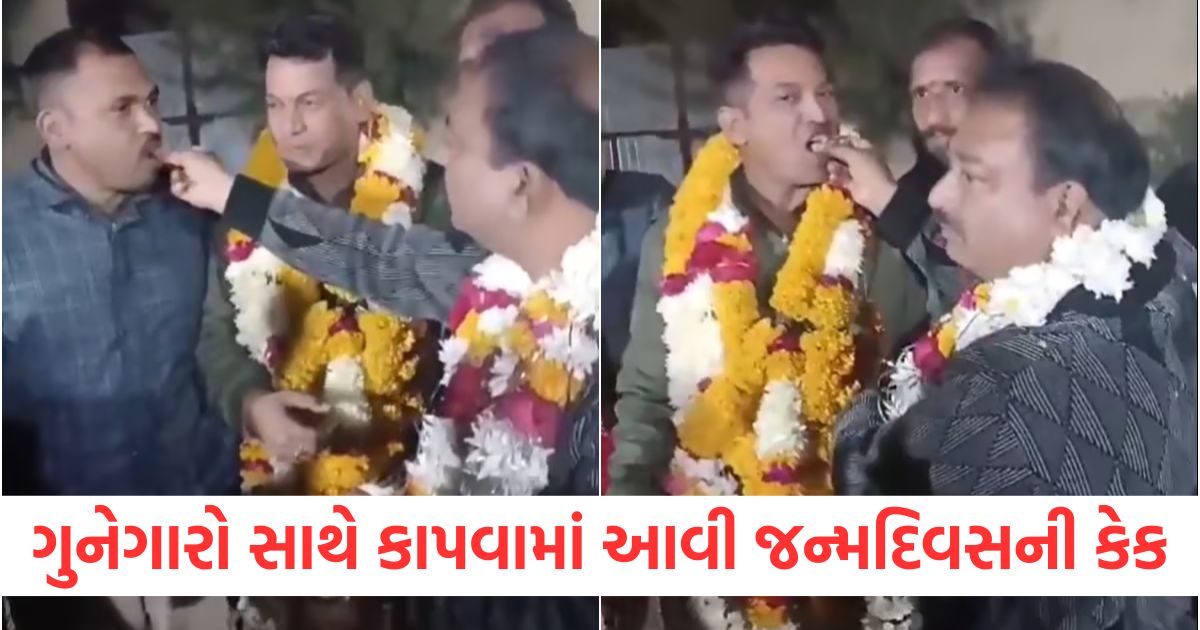 mp police suspend two sub inspector after their cake cutting video with habitual criminals go viral