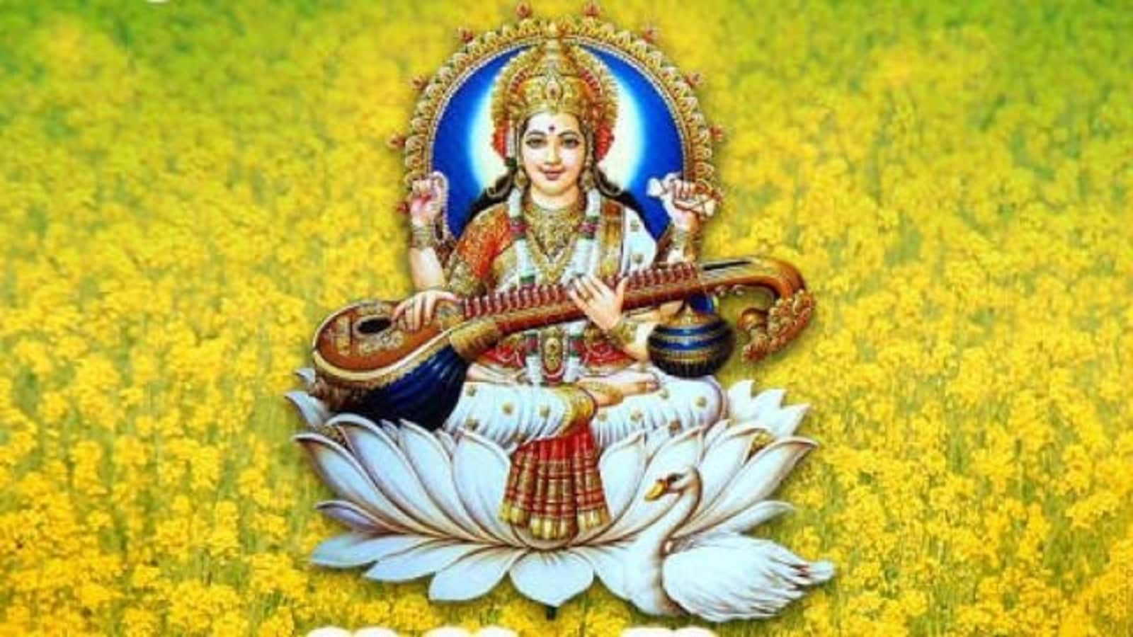 puja path basant panchami 2025 date saraswati chalisa lyrics1