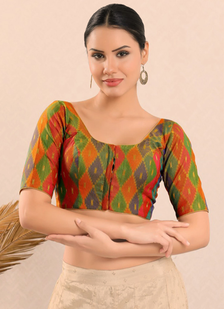 trendy and stylish printed blouse designs for new look1