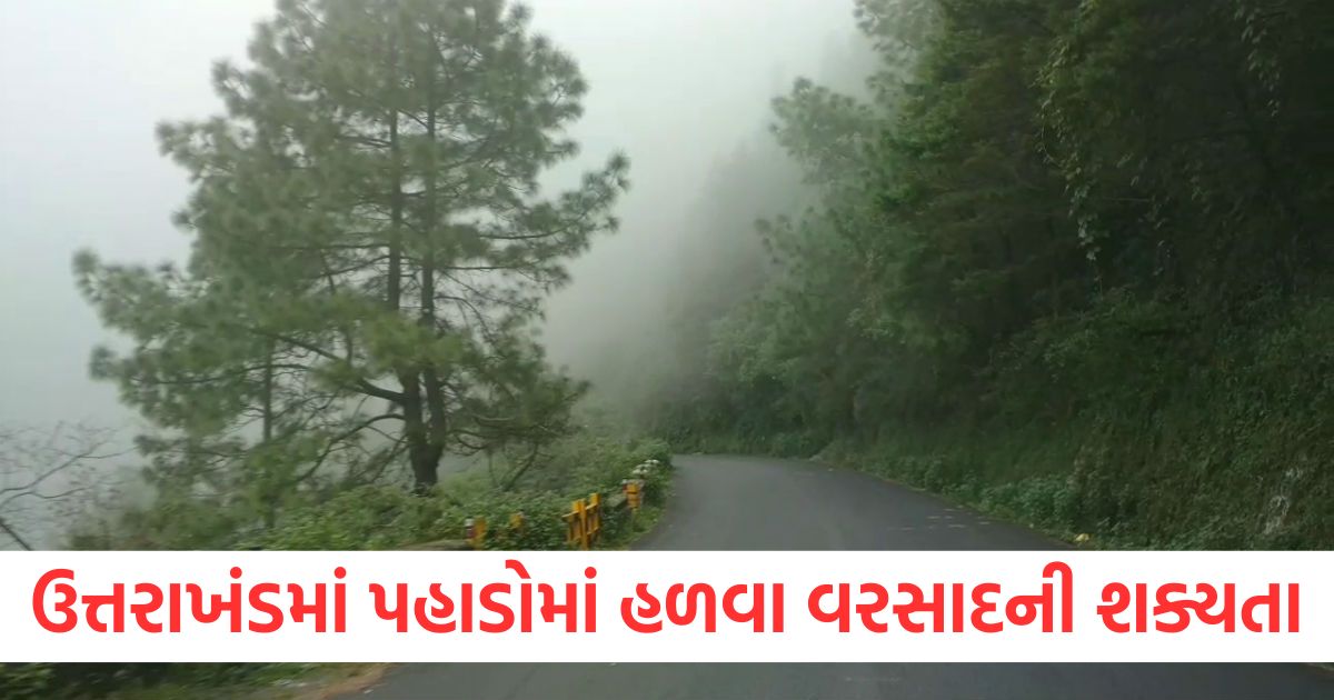 uttarakhand weather update light rain in the hilly areas and the is dry in the plains