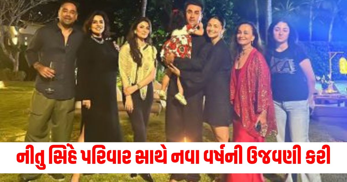 નીતુ સિંહે પરિવાર સાથે નવા વર્ષની ઉજવણી કરીwerw