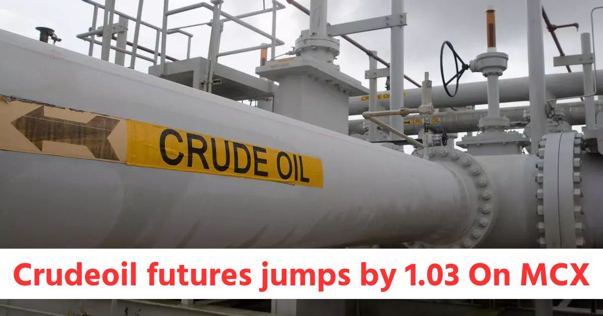 crudeoil futures jumps by 1 03 while gold guinea futures drops by 1 43 and gold futures drops by 0 7 on