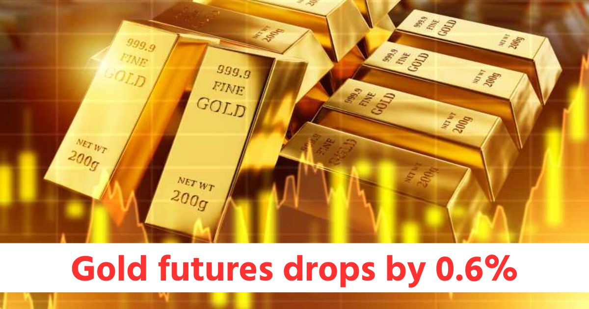 gold futures drops by 0 6 and silver futures drops by 1 29 while crudeoil futures gains by 0 54