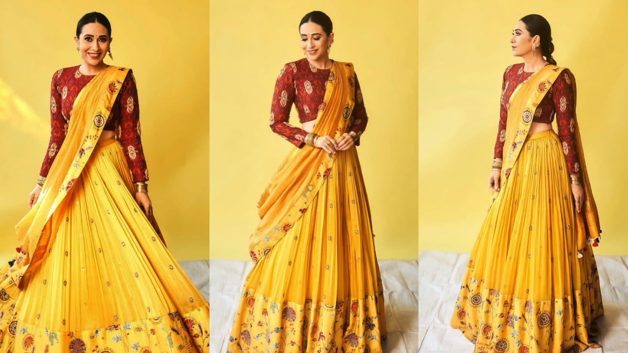 karishma kapoor inspired lehenga look for women1