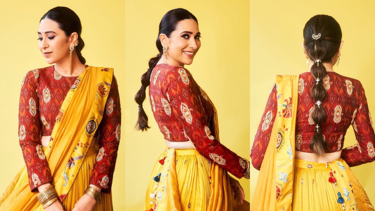 karishma kapoor inspired lehenga look for women2