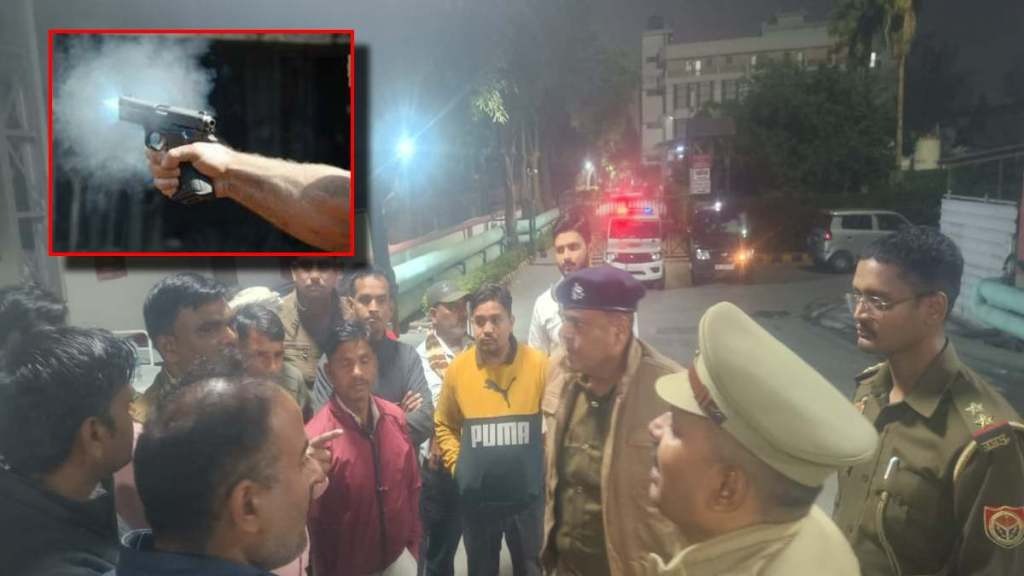 noida harsh firing during wedding baraatis were eating suddenly firing started 2 men injured1