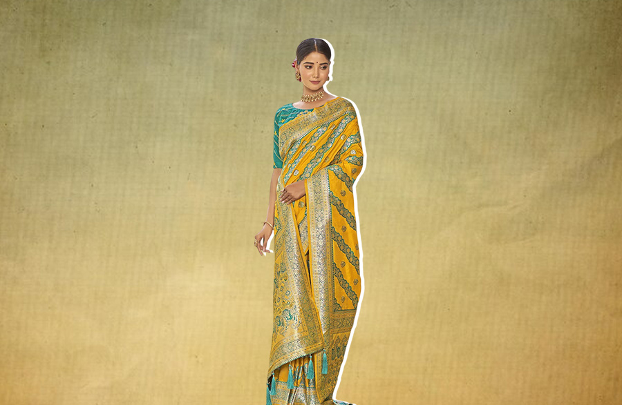 silk saree latest designs for family party