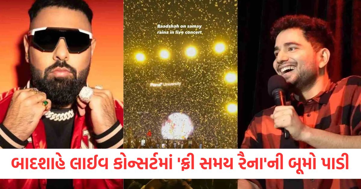 બાદશાહે લાઈવ કોન્સર્ટમાં ફ્રી સમય રૈનાની બૂમો પાડીfewr