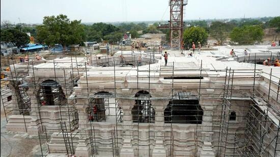 ayodhya ram mnadir 96 construction work is complete and finished by june