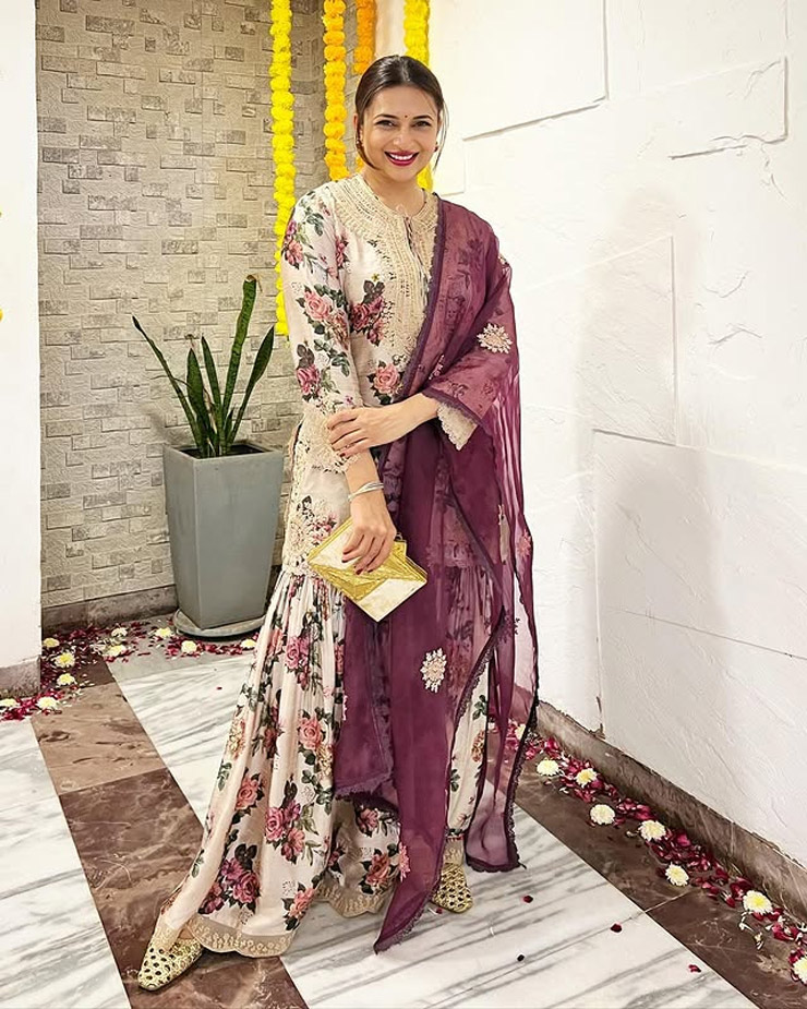 divyanka tripathi beautiful sharara suit designs for eid2