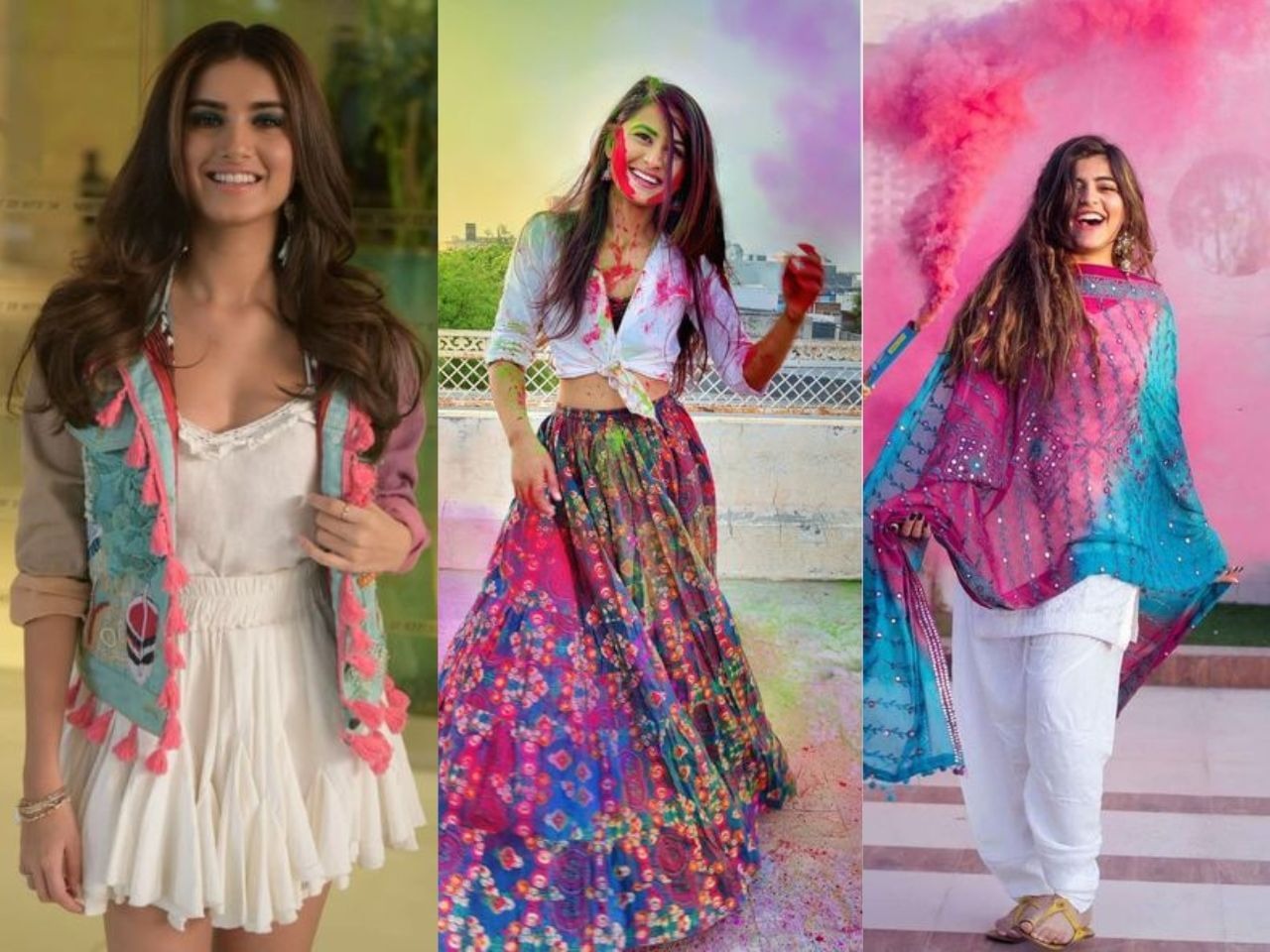 girls can try these outfits to play holi which will give a stylish look