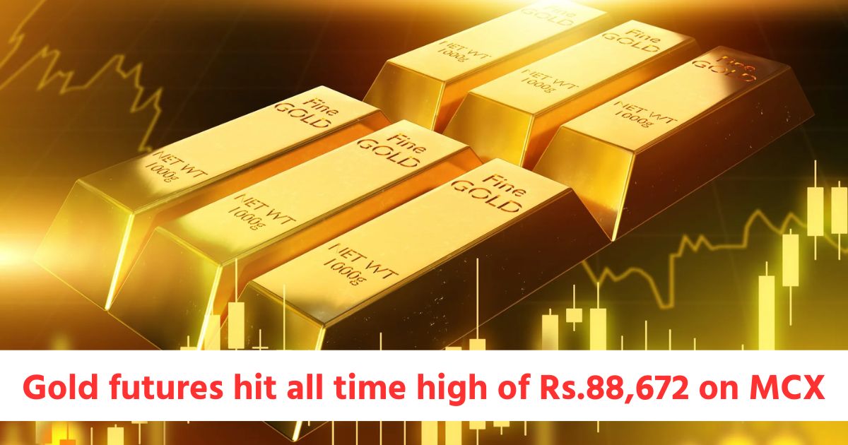 mcx bulldex futures hit 21201 points and gold futures hit all time high of rs 88672 silver jumped by rs 842 2 on