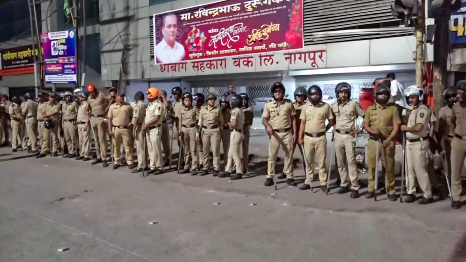 nagpur violence tight police security outside mosques in ahead juma namaz friday prayer maharashtra1