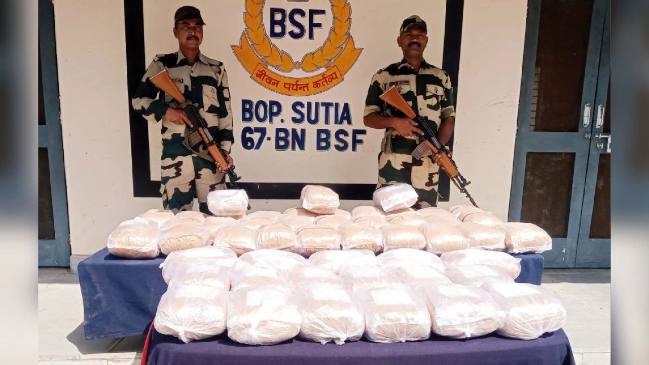 wb north 24 parganas india bangladesh international border smuggling ganja recovered search operation bsf crime1